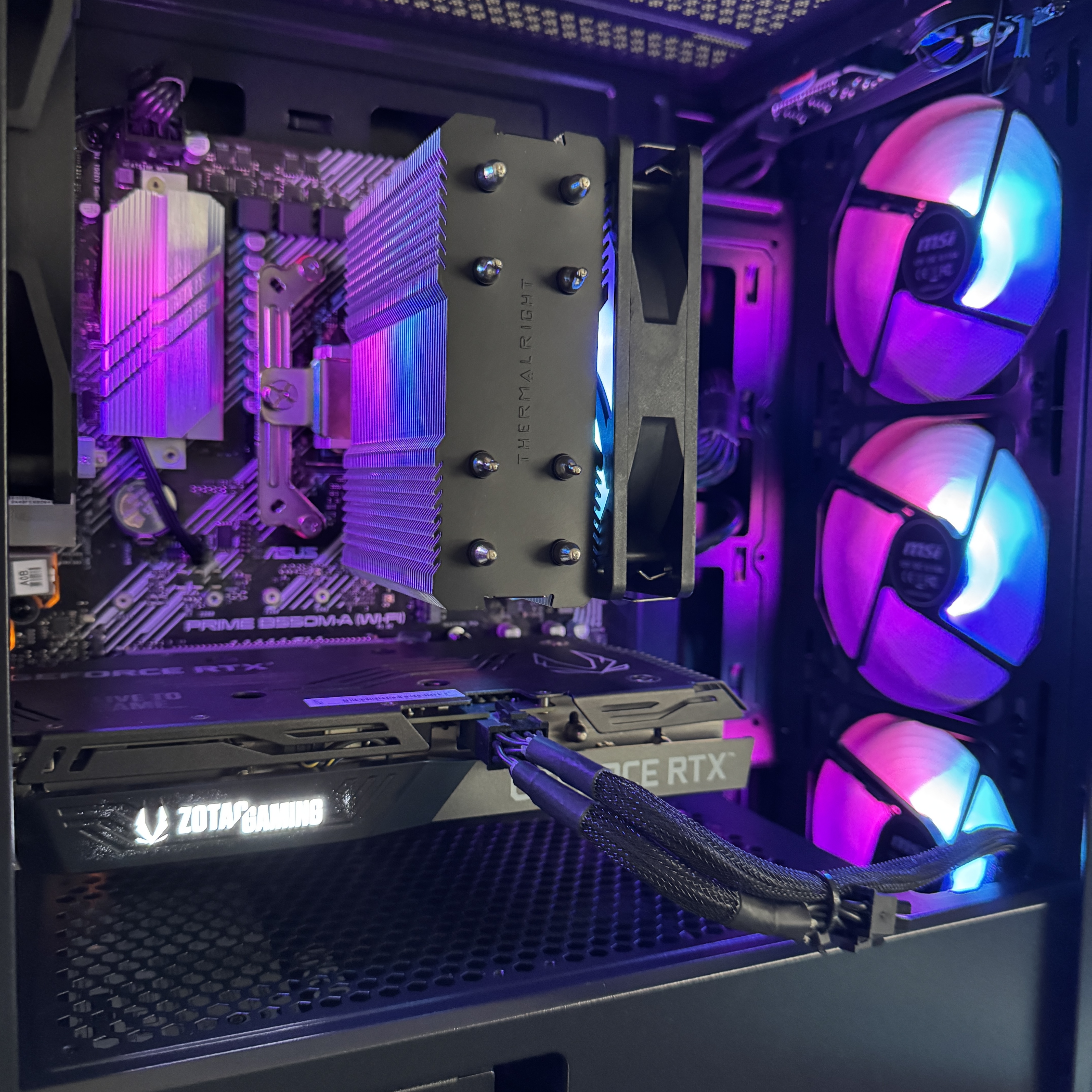 Ventirad Thermalright Assassin et ventilateurs MSI ARGB